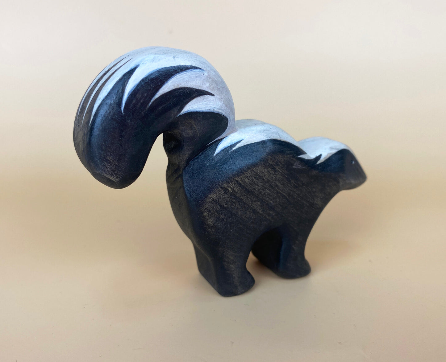 Green Taiga Toys Handmade Wooden Skunk