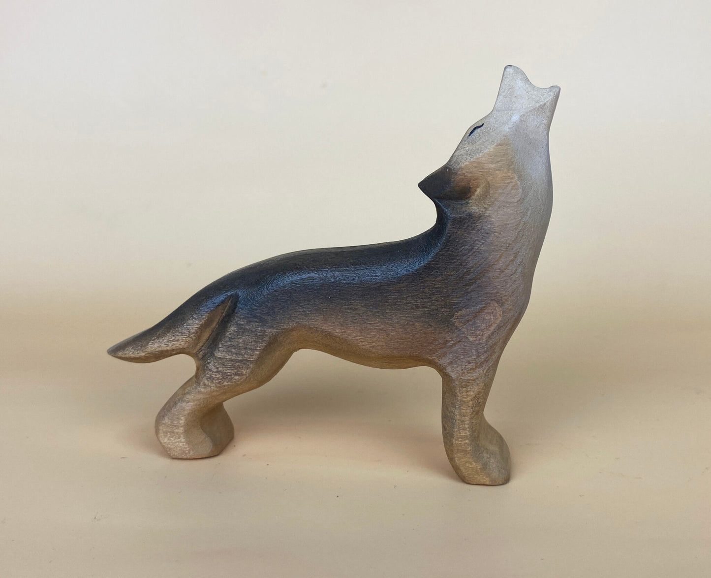 Green Taiga Toys Handmade Wooden Wolf