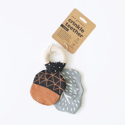 Wee Gallery Crinkle Teether - Acorn