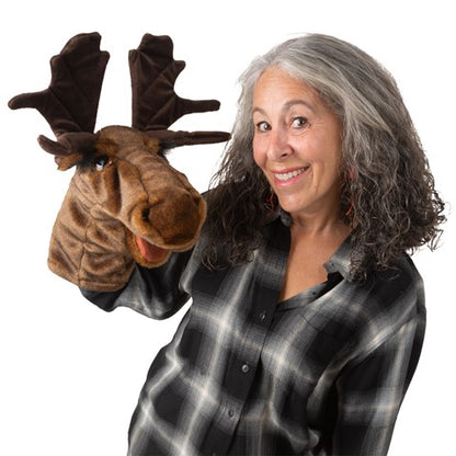 Folkmanis Puppets Realistic Plush Animal Moose Stage Puppet