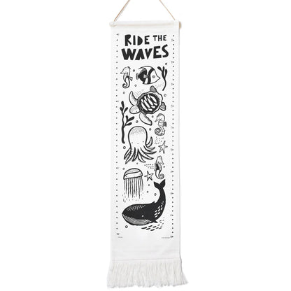 Wee Gallery Canvas Growth Chart - Ocean