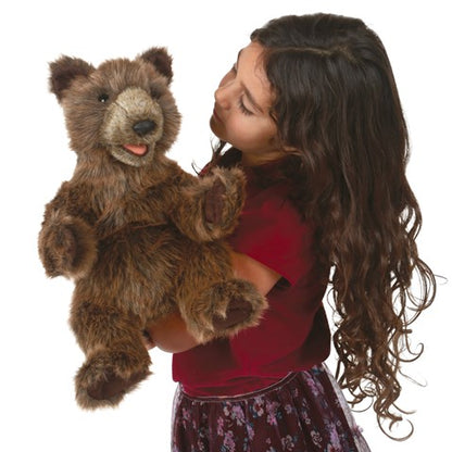 Folkmanis Puppets Realistic Plush Animal Hand Puppet Bear Cub