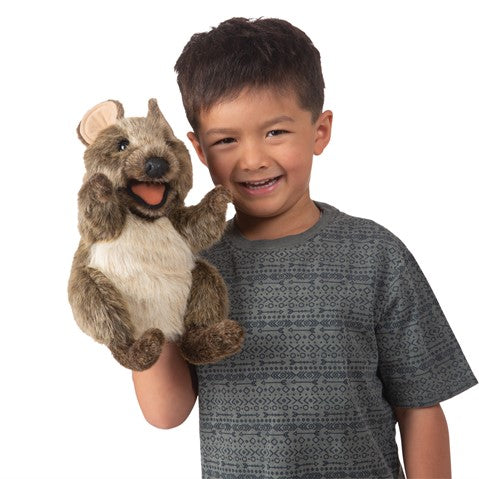 Folkmanis Puppets Realistic Plush Animal Hand Puppet Quokka