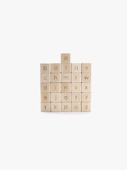 SABO Concept English Alphabet Block Set of Cubes For Children Wooden Toys