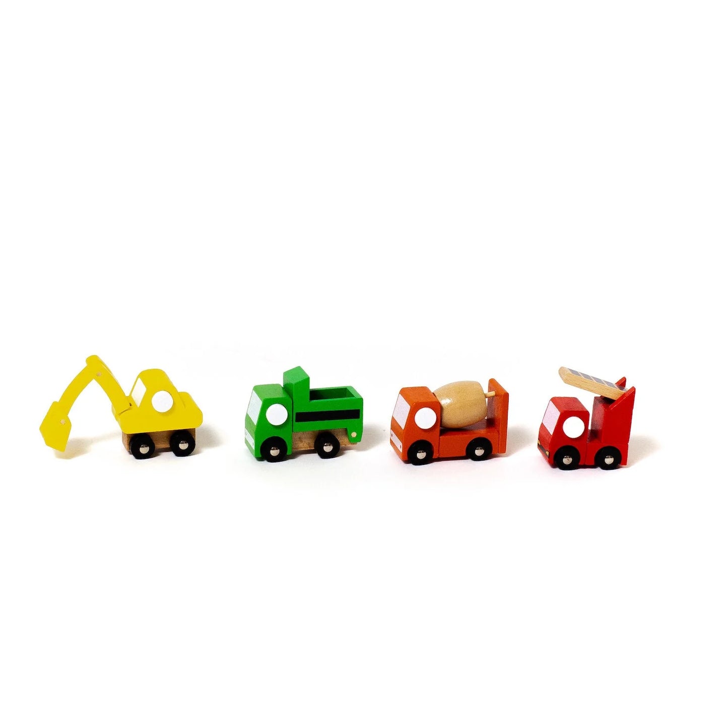 Jack Rabbit Creations Mini Mover Construction Trucks - Set of 4