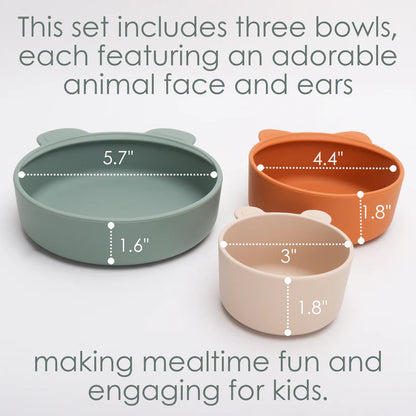 Ali+Oli (3pc) Stackable Snack Bowl Set (Citrus Splash)