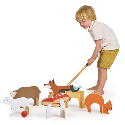 Tender Leaf Toys Woodland Indoor Croquet Set