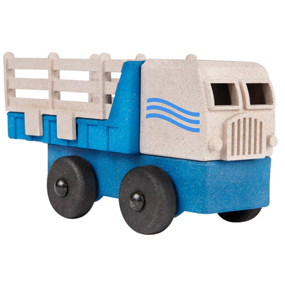 Luke's Toy Factory Stake Truck Toy Blue