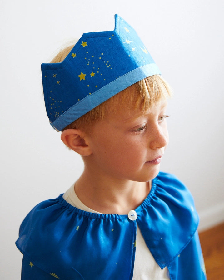 Sarah's Silks 100% Silk Starry Night Crown For Birthdays and Dress Up