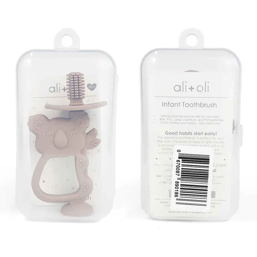 Ali+Oli Training Toothbrush Oral Care Koala (Taupe)