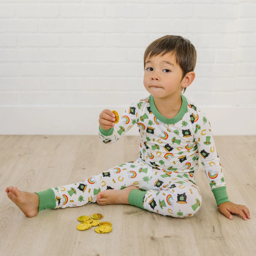 Magnolia Baby Pots of Gold Big Kid Long Pajamas