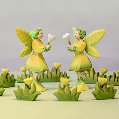 Bumbu Toys Handcrafted Wooden Woodland Fairy Figurine