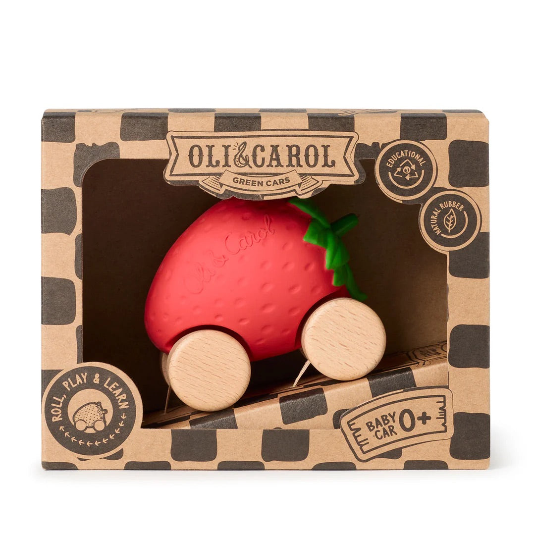 OLI&CAROL Sweetie the Strawberry Baby Car Toy