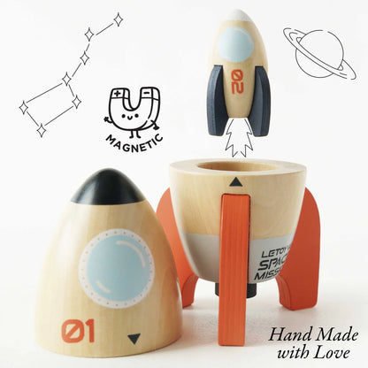 Le Toy Van Magnetic Space Rocket Duo