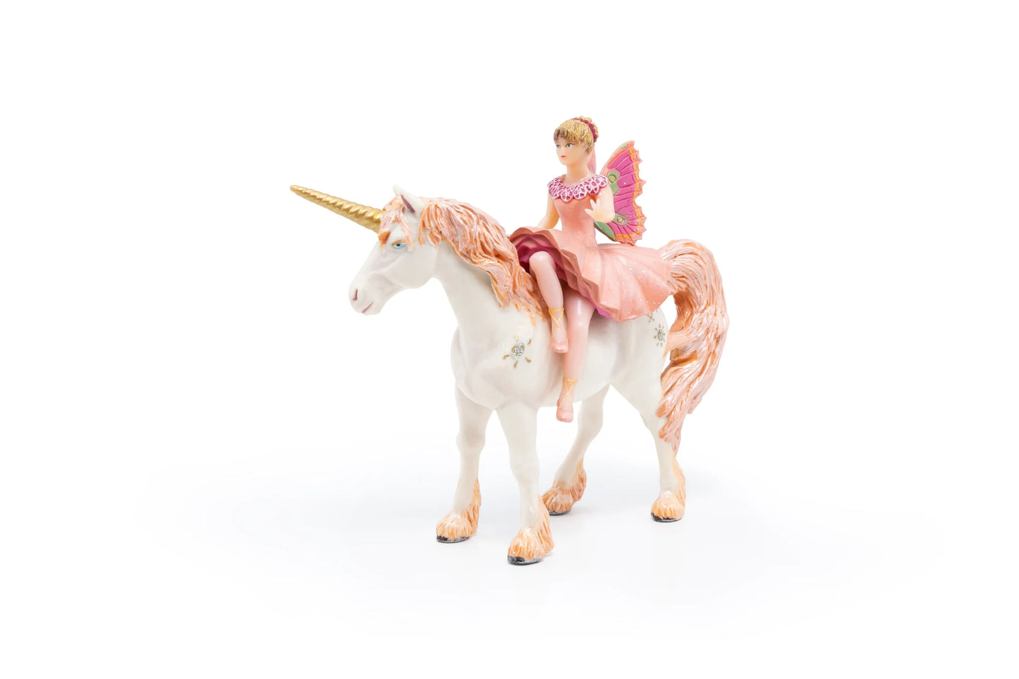 Papo France Hand Painted Whimsical Elf Ballerina And Her Unicorn