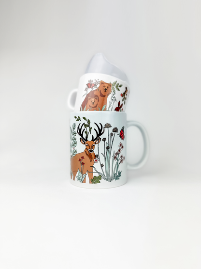 Helmsie Mountain Animal Two of a Kind Cup Set