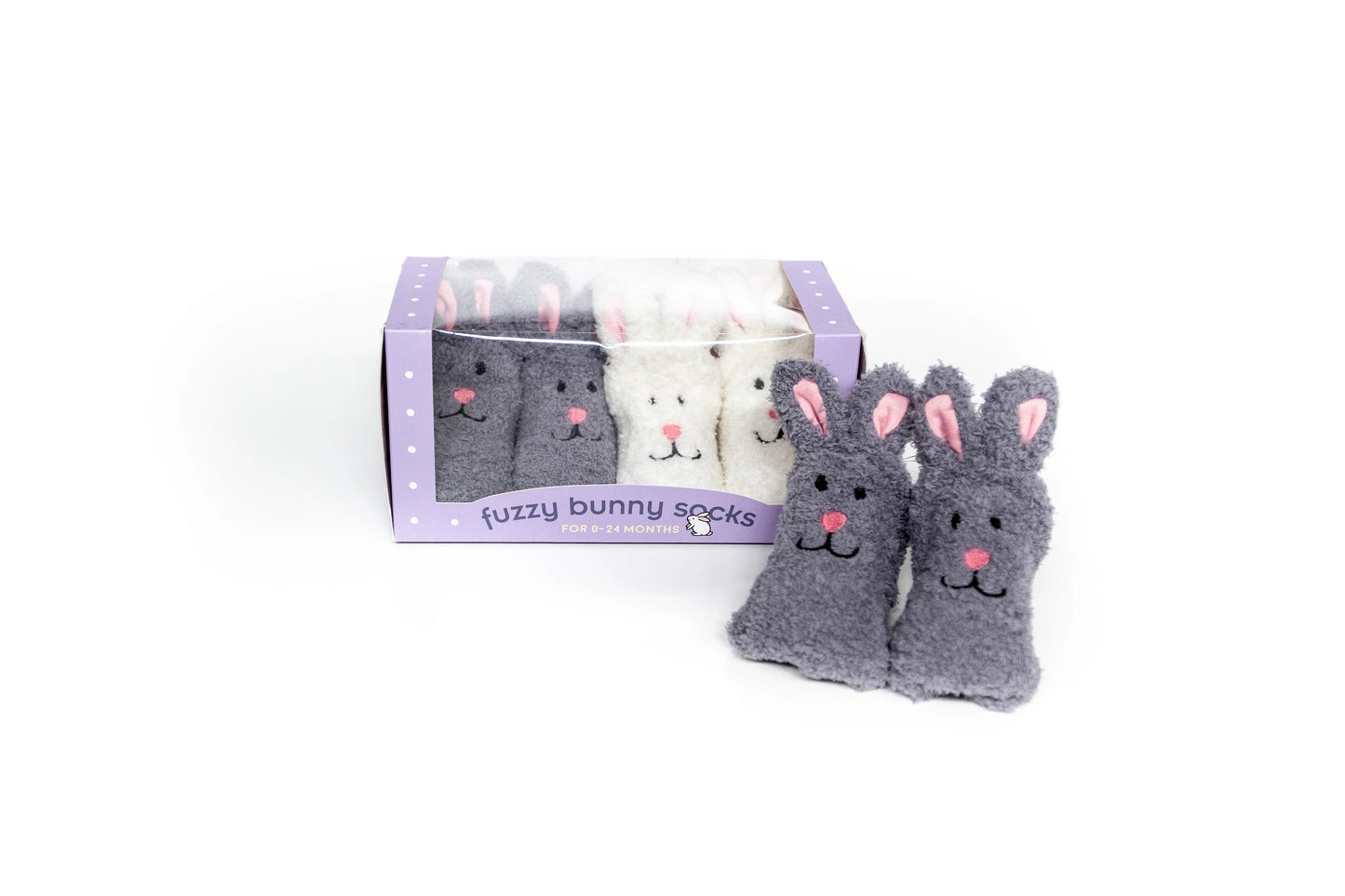 Jack Rabbit Creations Fuzzy Easter Bunny Socks - 2 Pairs