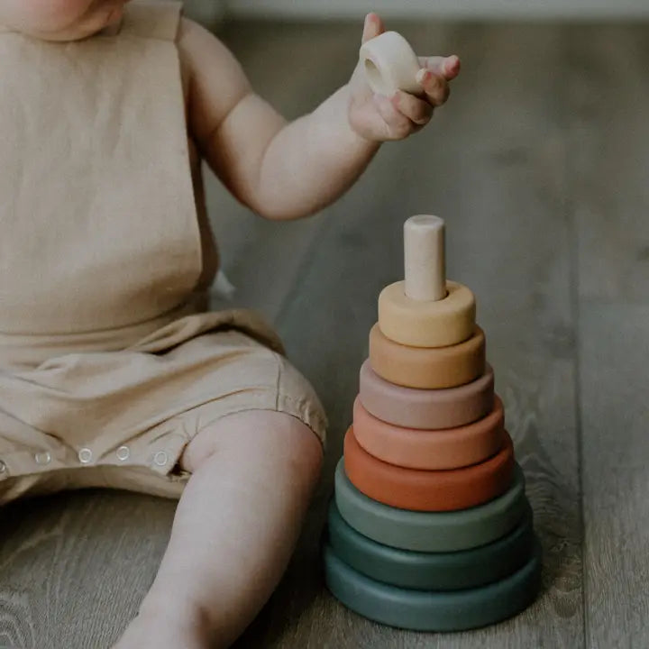 SABO Concept Wooden Ring Stacker Toy Stacking Toy Baby Gift Stacking Ring