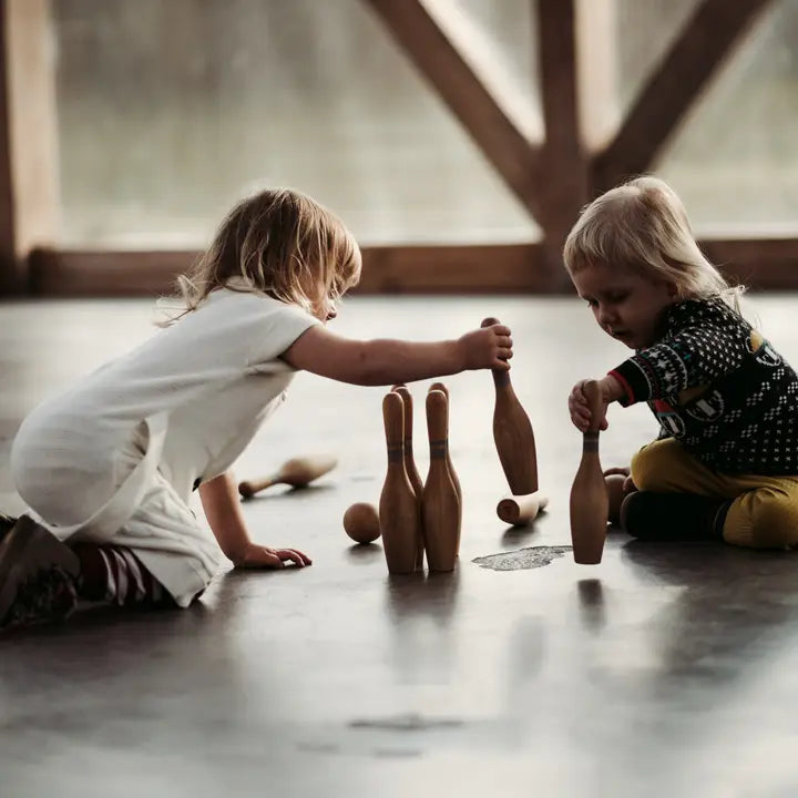 Wooden Story Bowling Natural Wooden Game