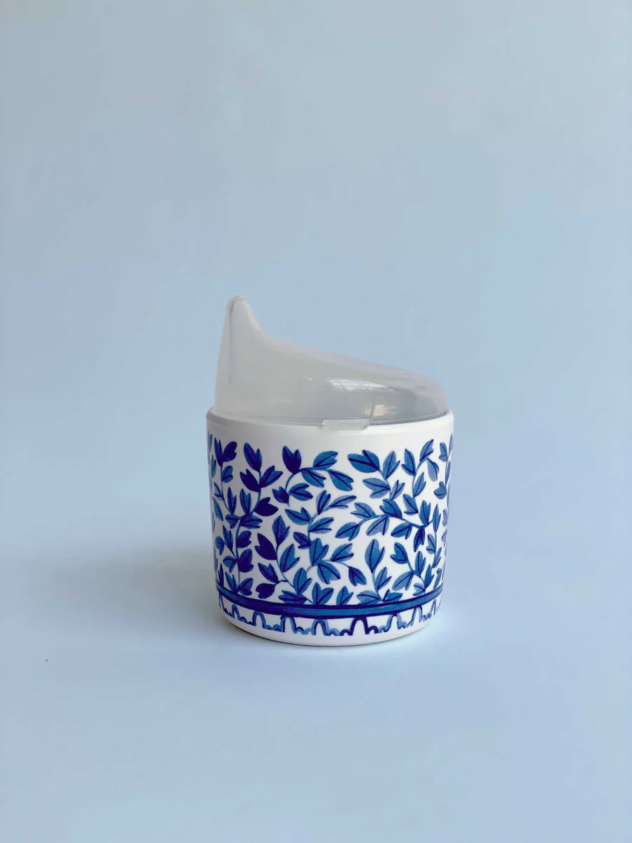 Helmsie Blue and White Mama & Me Cup Set