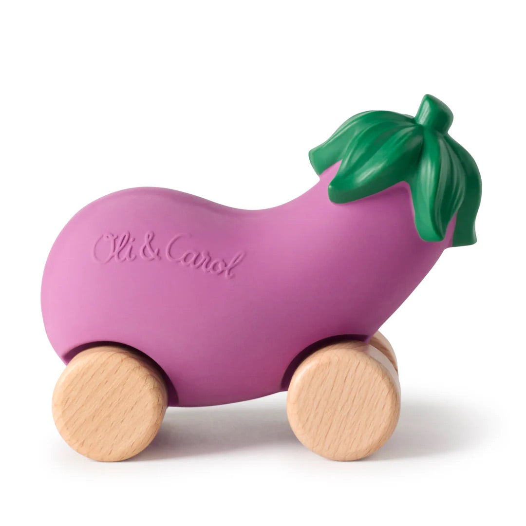 OLI&CAROL Emma The Eggplant Baby Car Toy