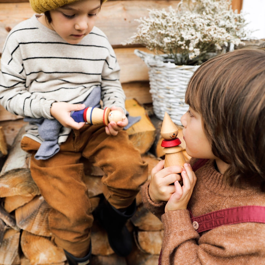 Wooden Story Stacking Toy Stick Fig. No.06