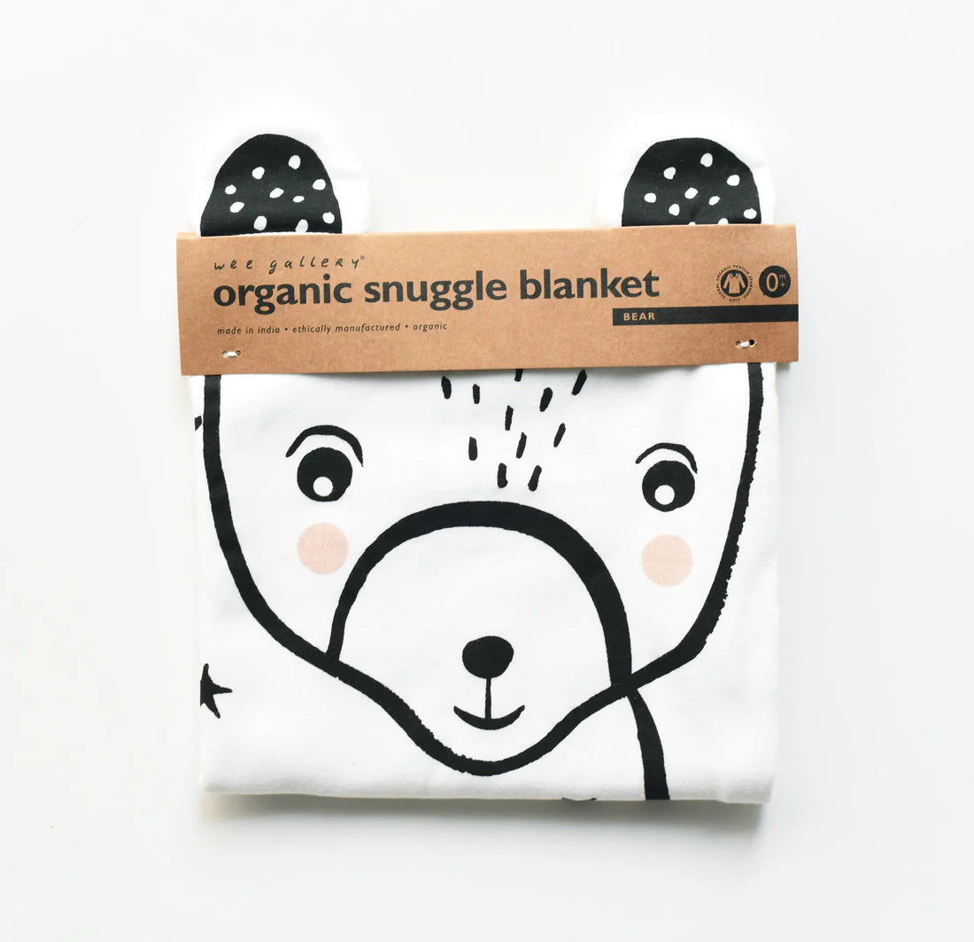 Wee Gallery Organic Snuggle Blanket - Bear