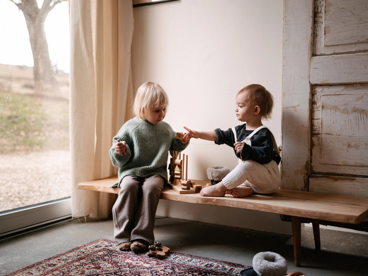 Wooden Story Stacking Montessori Toy Natural