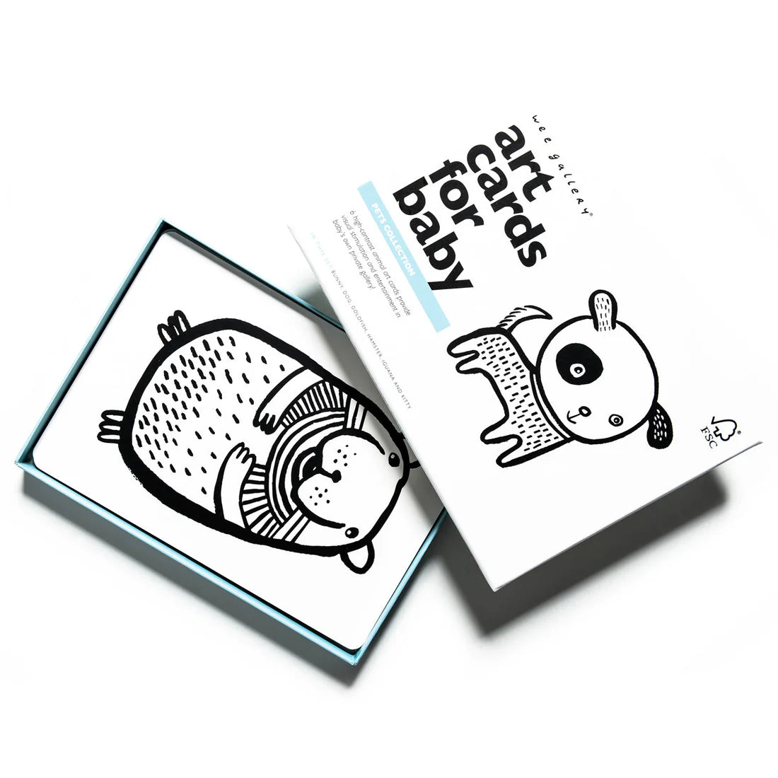 Wee Gallery Art Cards for Baby - Pets Collection