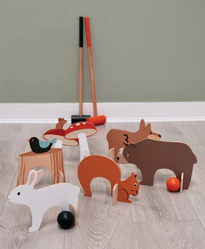 Tender Leaf Toys Woodland Indoor Croquet Set