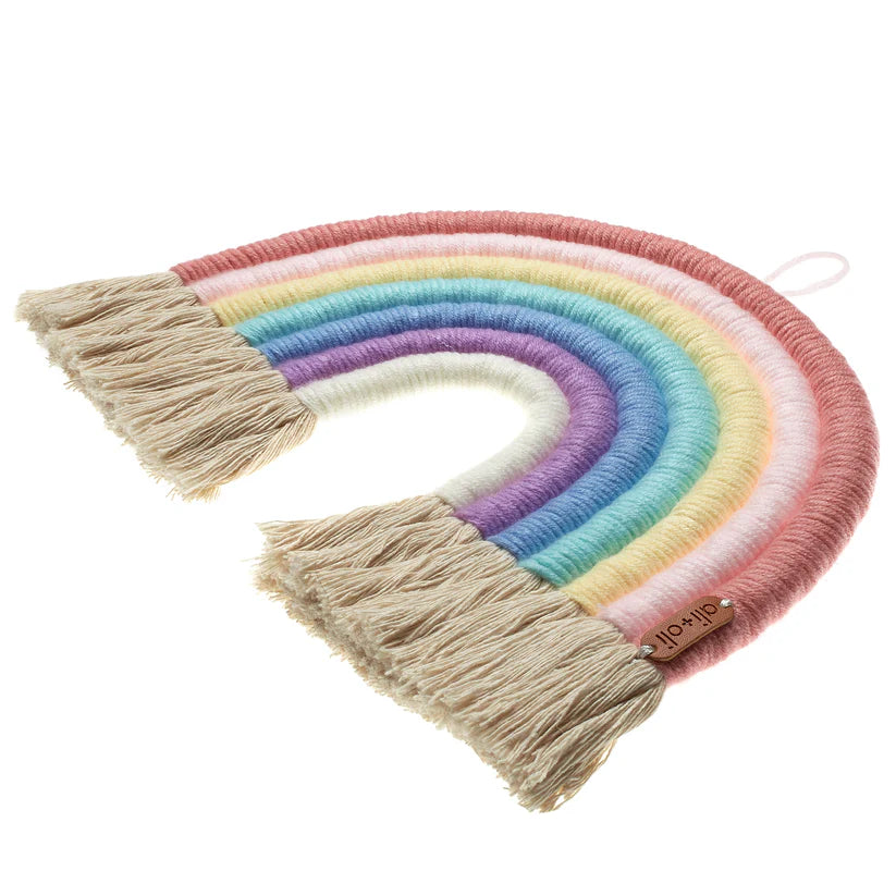 Ali+Oli Macrame Wall Decor Rainbow (Candy)