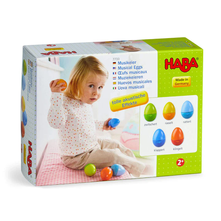 HABA Set of 5 Wooden Musical Eggs