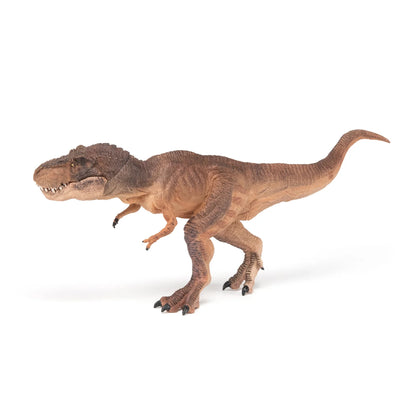 Papo France Hand Painted Realistic Brown Running T-Rex Figurine Toy