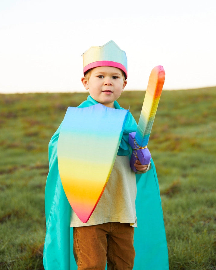 Sarah's Silks Soft Shield For Kids Knight Costume - Natural, Silk Dress Up