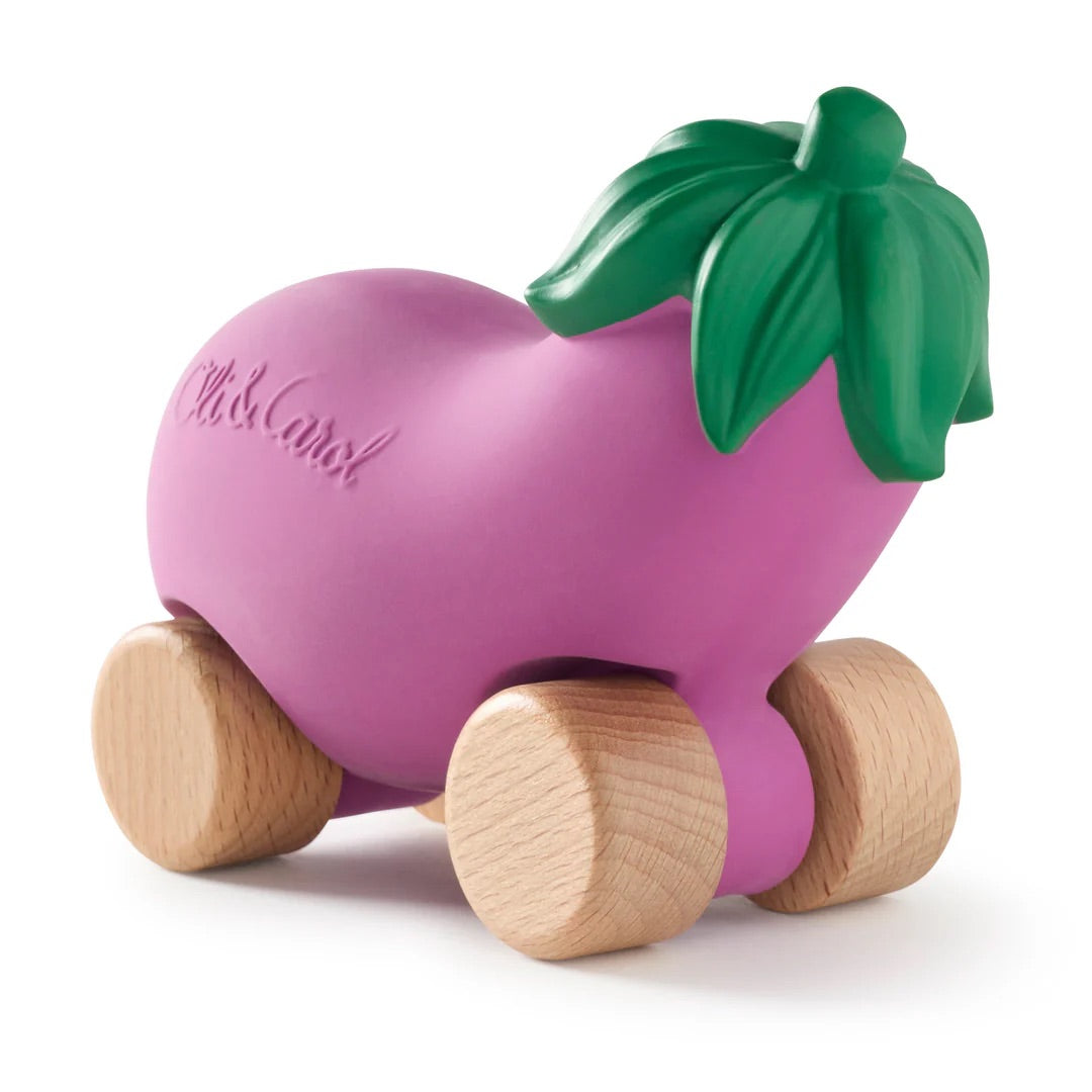 OLI&CAROL Emma The Eggplant Baby Car Toy