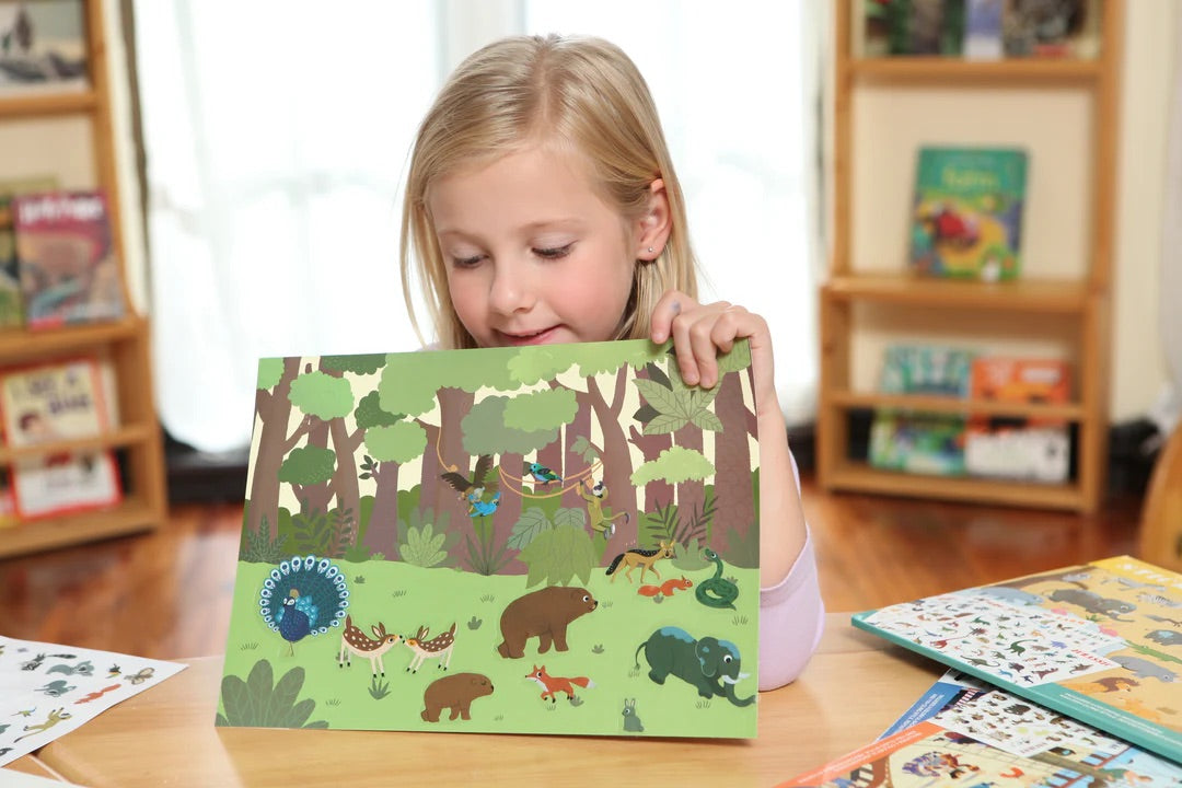 Mideer Reusable Sticker Activity Pads: 200-piece Animals