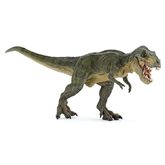 Papo France Hand Painted Realistic Green Running T-Rex Figurine Toy