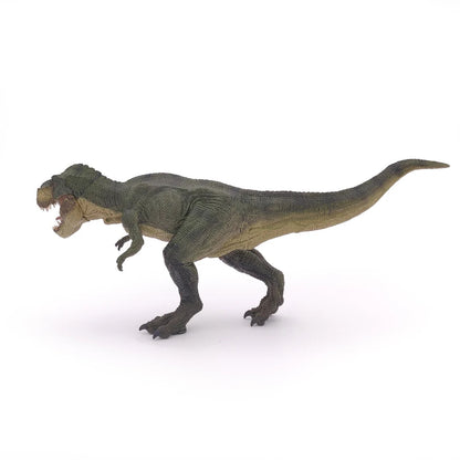 Papo France Hand Painted Realistic Green Running T-Rex Figurine Toy