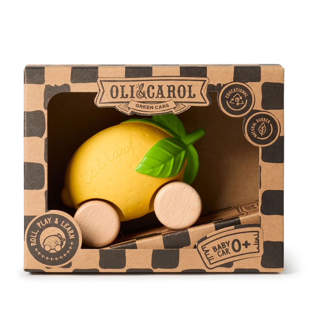 OLI&CAROL Lou The Lemon Baby Car Toy