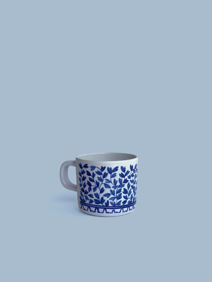 Helmsie Blue and White Mama & Me Cup Set