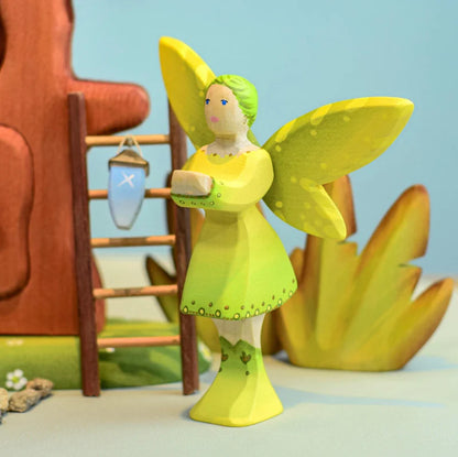 Bumbu Toys Handcrafted Wooden Woodland Fairy Figurine