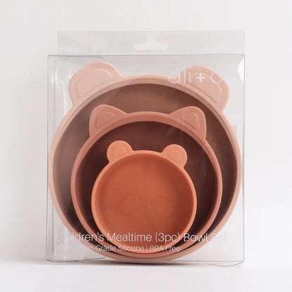 Ali+Oli (3pc) Stackable Snack Bowl Set (Terracotta Blush)