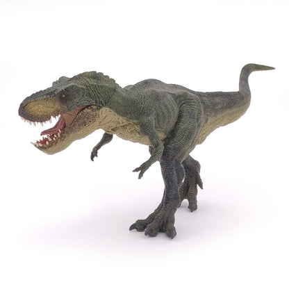 Papo France Hand Painted Realistic Green Running T-Rex Figurine Toy