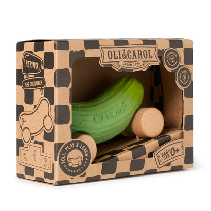 OLI&CAROL Pepino The Cucumber Baby Car Toy