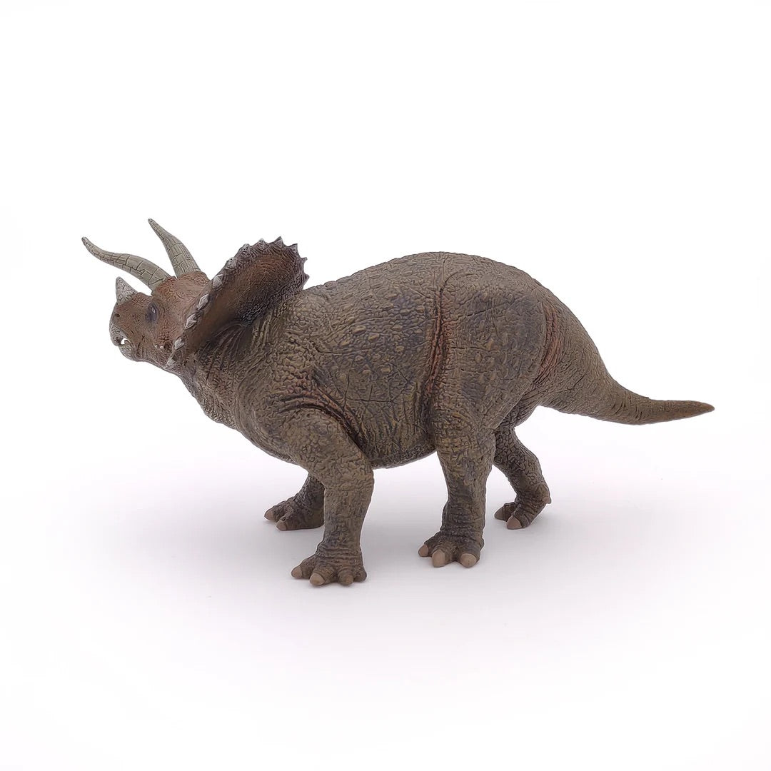 Papo France Hand Painted Realistic Triceratops Figurine Toy