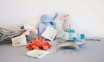 Doudou et Compagnie Under the Sea: Whale Plush with Doudou blanket