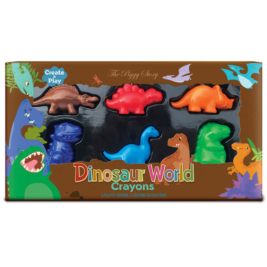 The Piggy Story Dinosaur World Crayons of Fun