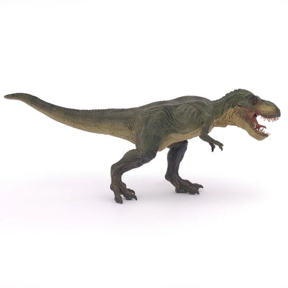 Papo France Hand Painted Realistic Green Running T-Rex Figurine Toy