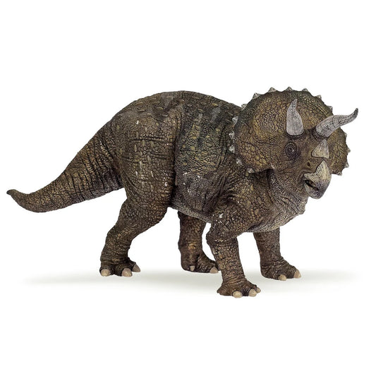 Papo France Hand Painted Realistic Triceratops Figurine Toy