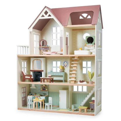 Tender Leaf Toys Mulberry Mansion Large Wooden Dollhouse